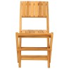 Chaises de jardin pliantes lot de 4 47x62x90cm bois massif teck 643805643805