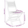 Chaises de jardin pliantes lot de 4 47x62x90cm bois massif teck 643805643805