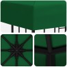 Pavillon 3 x 3 m Vert Polyester et Acier 190 gsm 643806643806