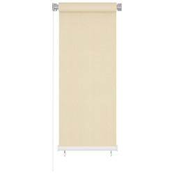 Store roulant d'extérieur couleur crème 65 (l) x 140 (H) cm HDPE 643814643814