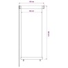 Store roulant d'extérieur couleur crème 65 (l) x 140 (H) cm HDPE 643814643814