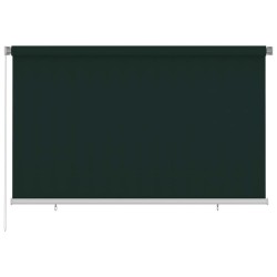 Store roulant d'extérieur 245 (l) x 140 (H) cm vert foncé HDPE 643830643830
