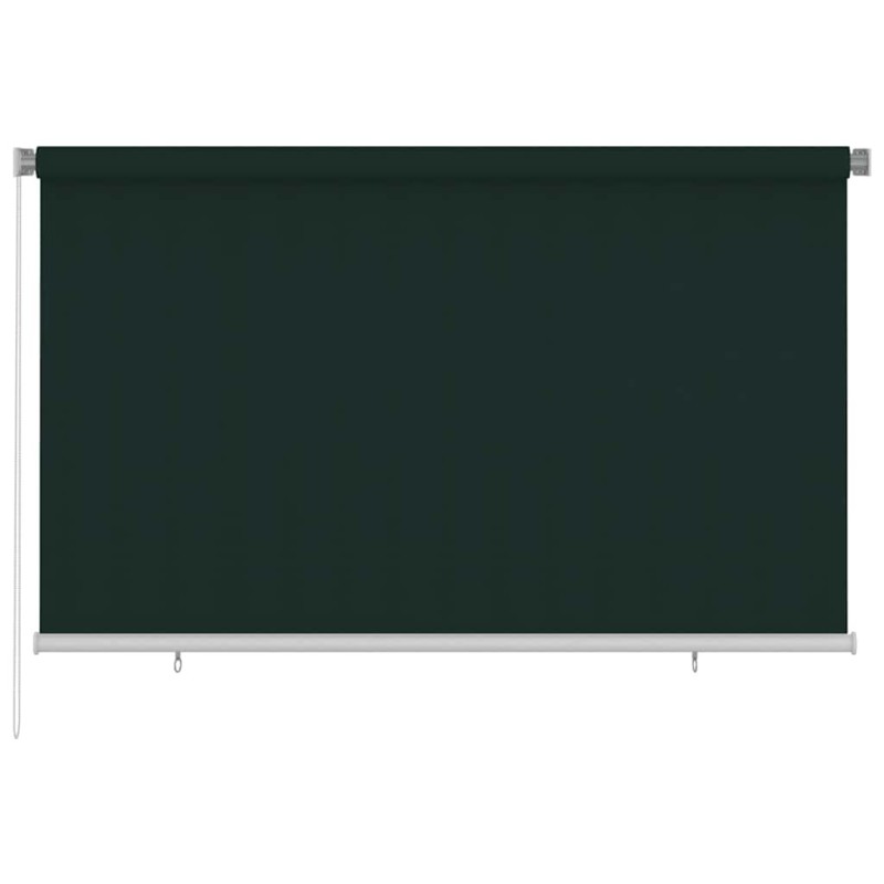 Store roulant d'extérieur 245 (l) x 140 (H) cm vert foncé HDPE 643830643830