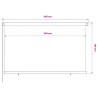 Store roulant d'extérieur 245 (l) x 140 (H) cm vert foncé HDPE 643830643830