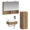 Ensemble d'armoire de salle de bain 4 pc Chêne artisanal 643832643832