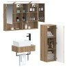 Ensemble d'armoire de salle de bain 4 pc Chêne artisanal 643832643832