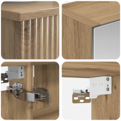 Ensemble d'armoire de salle de bain 4 pc Chêne artisanal 643832643832