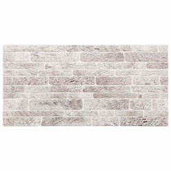 Panneaux muraux 10 pcs Gris clair et blanc 100 x 50 cm 643839643839