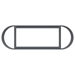 Jardin surélevé Anthracite 120 x 40 x 40 cm 643843643843