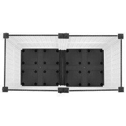 Jardinière avec Roues Blanc 80 x 40 x 48 cm PP 643863643863