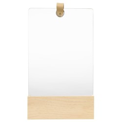 Miroir mural Bois de pin massif 23x39,5 cm 643864643864
