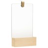 Miroir mural Bois de pin massif 23x39,5 cm 643864643864