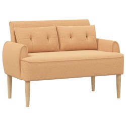 Canapé love seat avec capitonnage en boutons Beige Bouclé 643871643871