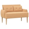 Canapé love seat avec capitonnage en boutons Beige Bouclé 643871643871