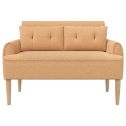Canapé love seat avec capitonnage en boutons Beige Bouclé 643871643871