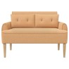 Canapé love seat avec capitonnage en boutons Beige Bouclé 643871643871