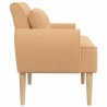 Canapé love seat avec capitonnage en boutons Beige Bouclé 643871643871