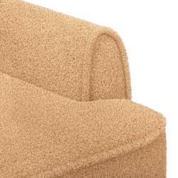 Canapé love seat avec capitonnage en boutons Beige Bouclé 643871643871