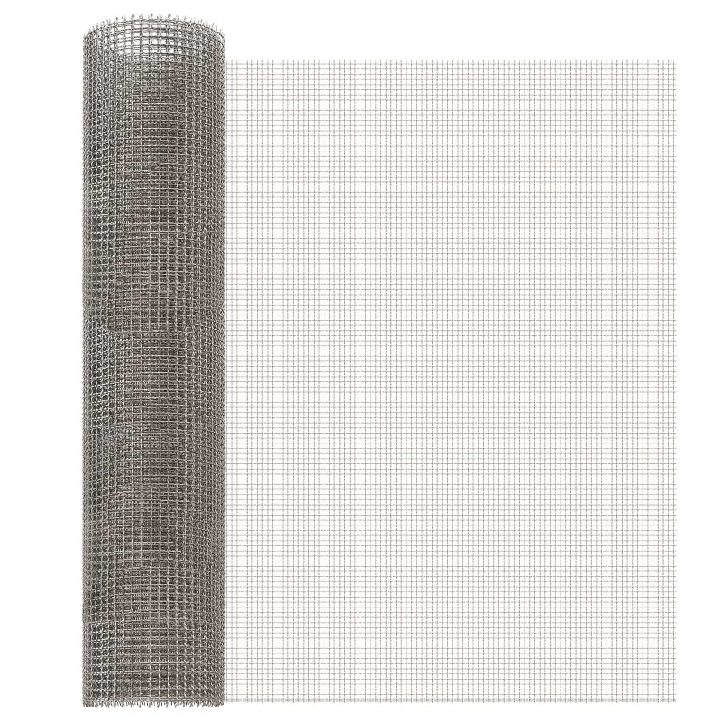 Écran en maille 60 x 200 cm 3 Mesh Acier Inoxydable 201 Argenté 643874643874