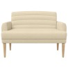 Canapé love seat avec capitonnage en boutons Crème Tissu 643878643878