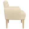 Canapé love seat avec capitonnage en boutons Crème Tissu 643878643878