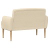 Canapé love seat avec capitonnage en boutons Crème Tissu 643878643878