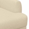 Canapé love seat avec capitonnage en boutons Crème Tissu 643878643878