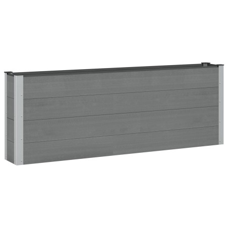 Jardinière surélevée Noir 200 x 30 x 72 cm WPC et Aluminium 643881643881