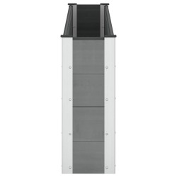 Jardinière surélevée Noir 200 x 30 x 72 cm WPC et Aluminium 643881643881
