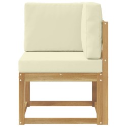 Canapé d'angle extérieur Bois d'Acacia Massif Blanc 643885643885