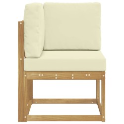 Canapé d'angle extérieur Bois d'Acacia Massif Blanc 643885643885