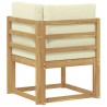 Canapé d'angle extérieur Bois d'Acacia Massif Blanc 643885643885