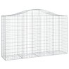 Paniers à gabions arqués 6 pcs 200x50x120/140 cm Fer galvanisé 643888643888