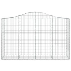 Paniers à gabions arqués 6 pcs 200x50x120/140 cm Fer galvanisé 643888643888