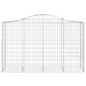 Paniers à gabions arqués 6 pcs 200x50x120/140 cm Fer galvanisé 643888643888