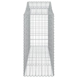 Paniers à gabions arqués 6 pcs 200x50x120/140 cm Fer galvanisé 643888643888