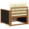 Sofa de milieu extérieur Bois d'Acacia Massif Naturel 643894643894