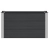 Jardinière surélevée Noir 100 x 50 x 54 cm WPC et Aluminium 643895643895