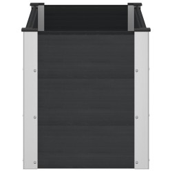 Jardinière surélevée Noir 100 x 50 x 54 cm WPC et Aluminium 643895643895