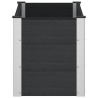 Jardinière surélevée Noir 100 x 50 x 54 cm WPC et Aluminium 643895643895