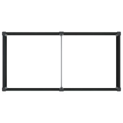 Jardinière surélevée Noir 100 x 50 x 54 cm WPC et Aluminium 643895643895