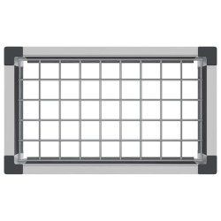 Jardinière surélevée Gris 50 x 30 x 42 cm WPC et Aluminium 643898643898