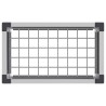 Jardinière surélevée Gris 50 x 30 x 42 cm WPC et Aluminium 643898643898