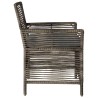 Chaise d'Extérieur 4 pcs Gris et Gris foncé polyrotin 643900643900