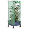 Jardinière de jardin avec couverture de serre et roues PP 643901643901