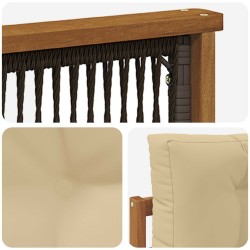 Sofa de milieu extérieur Naturel 643903643903