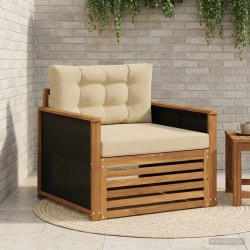 Sofa de milieu extérieur Bois d'Acacia Massif Naturel 643904643904