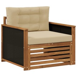 Sofa de milieu extérieur Bois d'Acacia Massif Naturel 643904643904