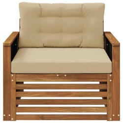 Sofa de milieu extérieur Bois d'Acacia Massif Naturel 643904643904