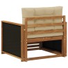 Sofa de milieu extérieur Bois d'Acacia Massif Naturel 643904643904